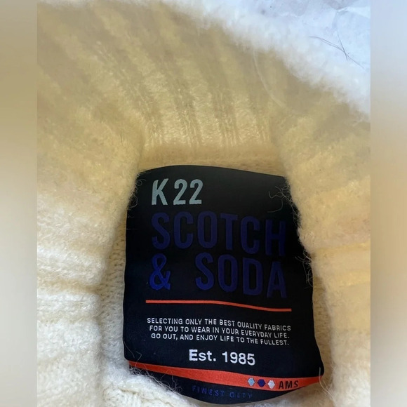 Scotch & Soda Gradient Multicolor Orange Turtleneck Sweater Alpaca Blend Size S - Picture 7 of 9